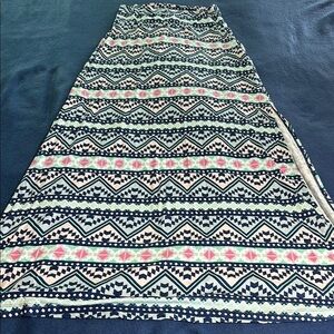 Geometric Pattern Maxi Skirt